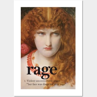 Rage girl Posters and Art